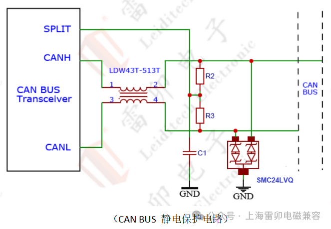 CAN BUS芯片静电浪涌击穿整改方案